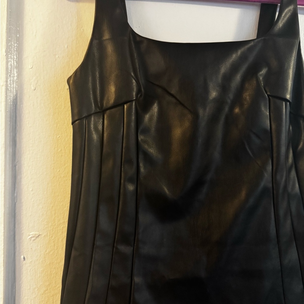 fab'rik Sleek Black Mini Dress - Picture 5 of 7